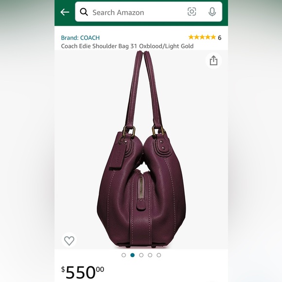 SOLD!! Coach Edie 31 Canyon Quilt Patchwork Cyclamen~OXBLOOD CALICO PRAIRIE~RARE - Picture 15 of 16